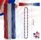 4th of July Beaded Necklace,30 Pcs Patriotic Star Bead Necklaces Red Silver and Blue Accessories,Fourth of July Beads for Independence Day,Memorial Day Patriotic Parades,Party Decor Supplies